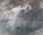 Sun bursting through dark clouds John Constable